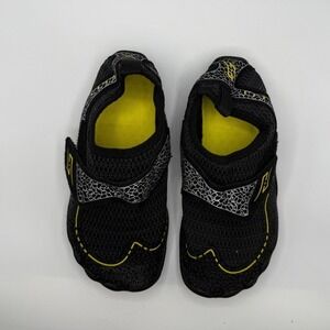 Unbranded Kids 31‎ Black Aqua Water Shoes Hook and Loop Beach Pool Vacation